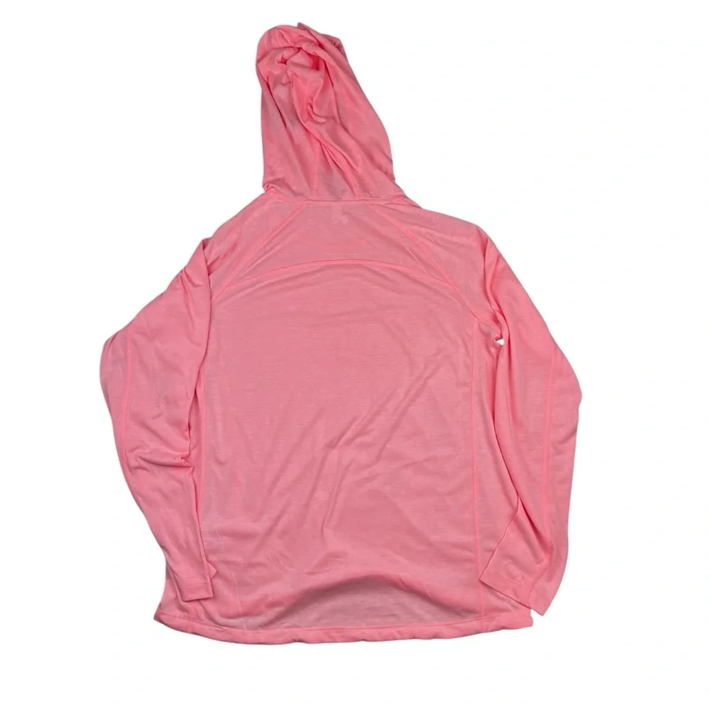 Under Armour Hoodie Shirt Women’s Large Pink Threadbourne Pullover Performance - Picture 4 of 14